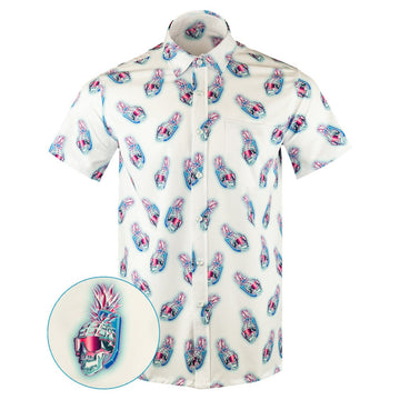 Numb Skull Button Down Shirt Tactical Aloha Shirt Xmas Gifts For Father -WearandDecor