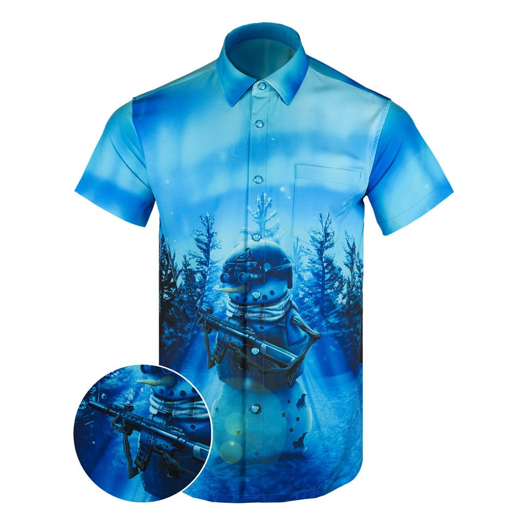 Permafrost Button Down Shirt Concealed Carry Hawaiian Shirt Gifts For Brother In Law -WearandDecor