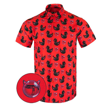 Devil Duck Button Down Shirt Tactical Shirt Hawaii Style Presents For Son -WearandDecor