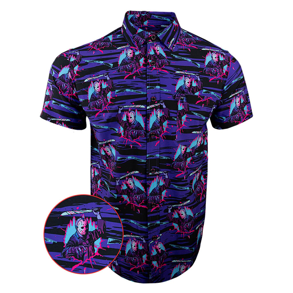 The 13th Purple Button Down Shirt Concealed Carry Hawaiian Shirt Best Gifts For Husband -WearandDecor