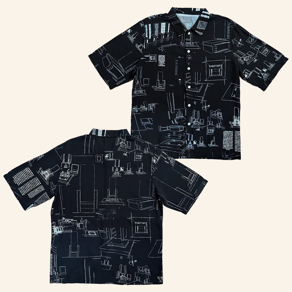 Madeon Merch Schematics Button Up Shirt Fan Apparel Birthday Gift Ideas For Boyfriend -WearandDecor