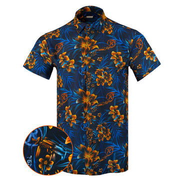 The Resistance Floral Button Down Shirt Hawaiian Tactical Button Down Best Gifts For Father -WearandDecor