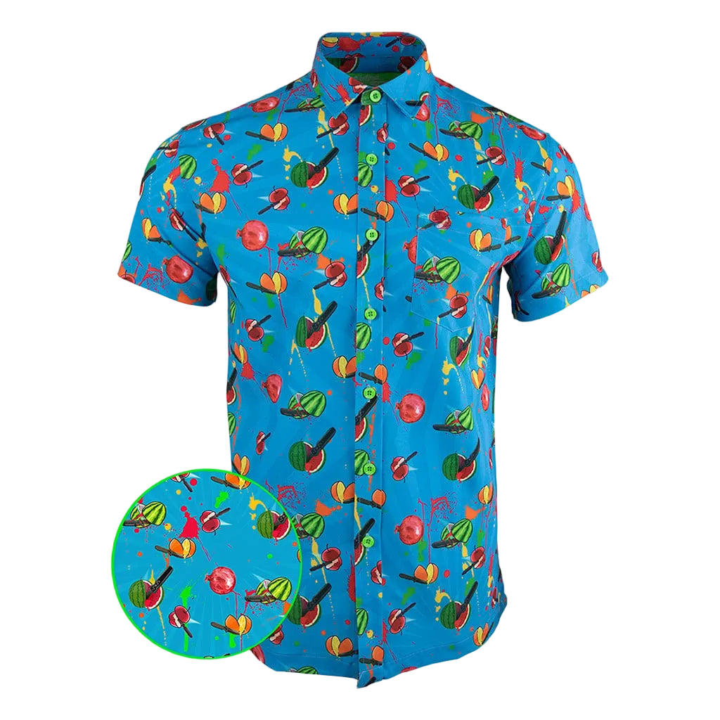 SOG x Retro Collab Button Down Shirt Tactical Shirt Hawaii Style Gift Ideas For Friends -WearandDecor