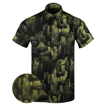 The Chief V2 Button Down Shirt Hawaiian Tactical Button Down Birthday Presents For Boyfriend -WearandDecor
