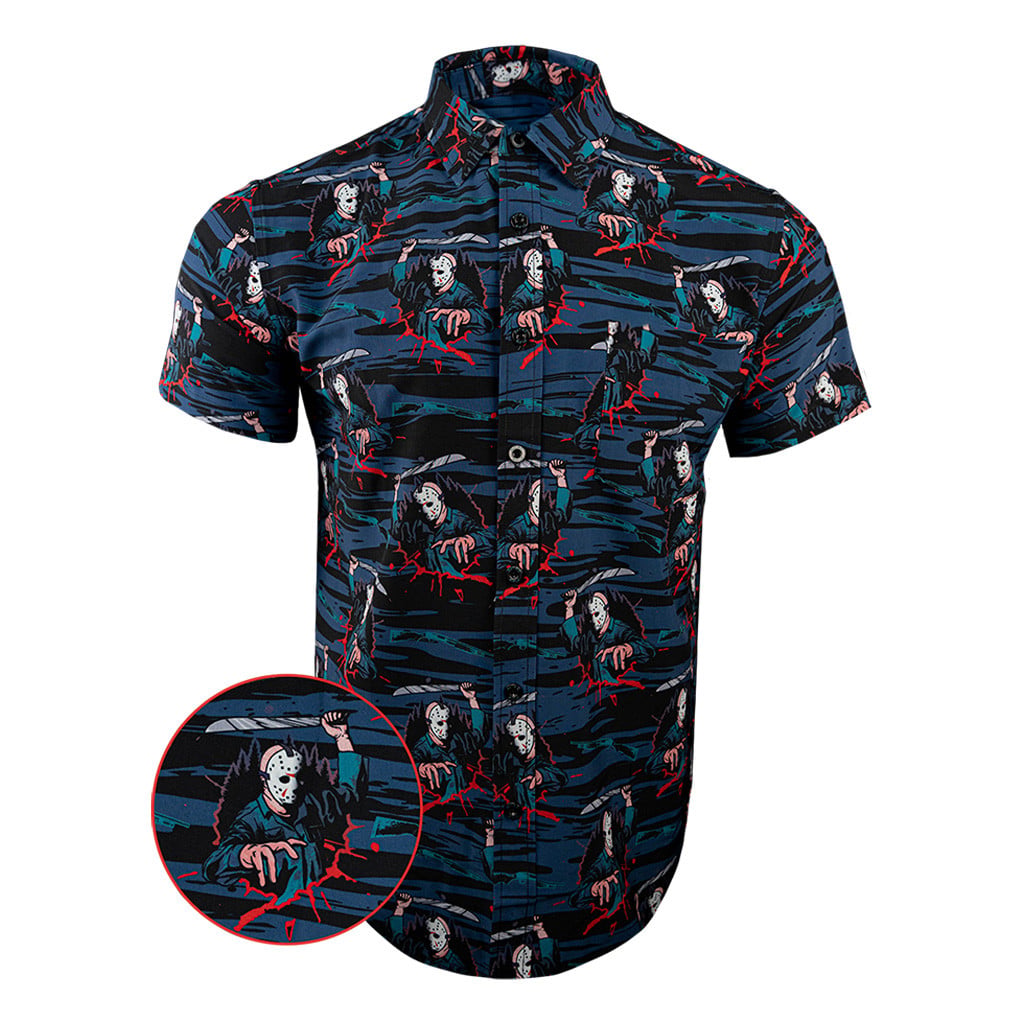 The 13th Black Button Down Shirt Concealed Carry Hawaiian Shirt Best Gifts For Dad -WearandDecor