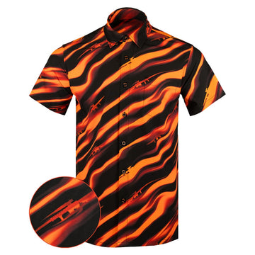The Groovy Button Down Shirt Tactical Hawaiian Shirt Gun Lovers Gift Ideas For Dad -WearandDecor
