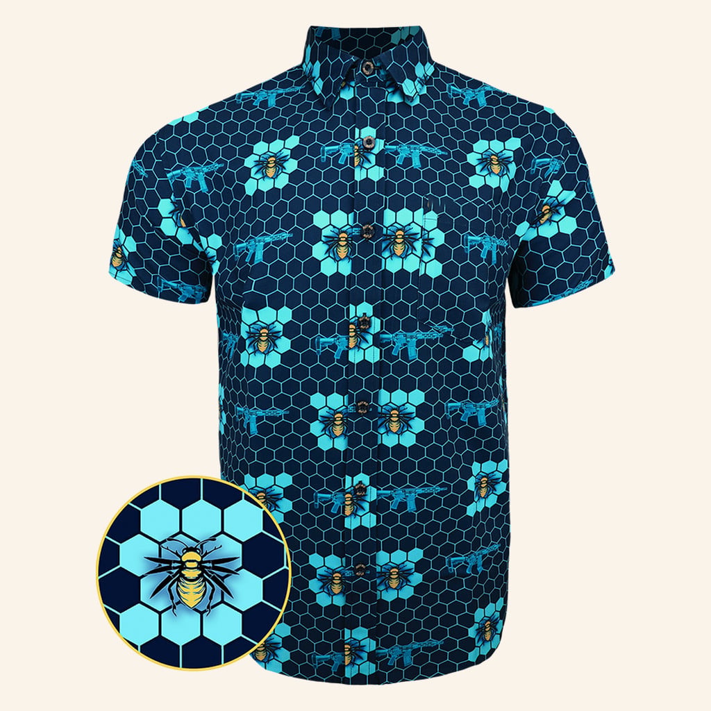 Sting Op Button Down Shirt Tactical Hawaiian Shirt Present For Father -WearandDecor