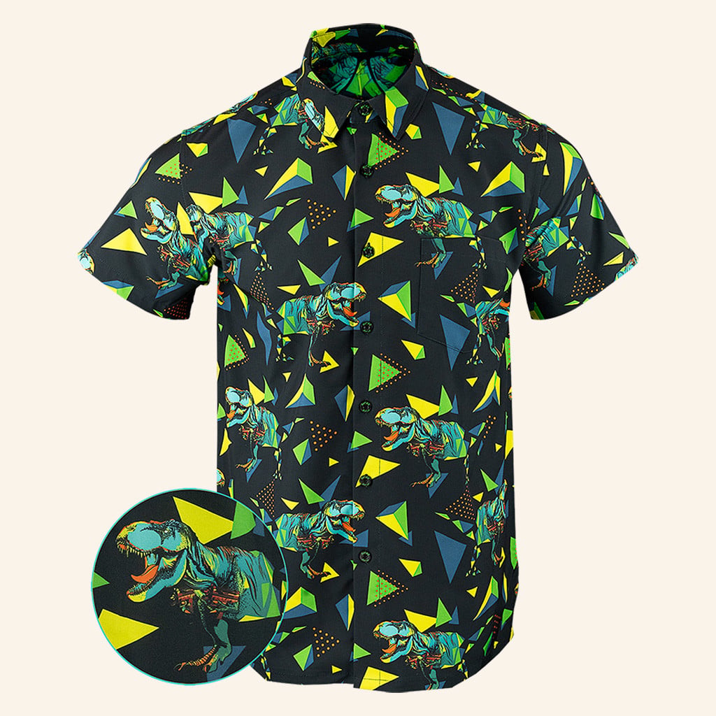 Small Arms Button Down Shirt Tactical Aloha Shirt Birthday Gift For Husband -WearandDecor