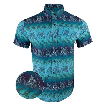 The Nightmare Blue Button Down Shirt Tactical Hawaiian Shirt Christmas Gifts For Son -WearandDecor