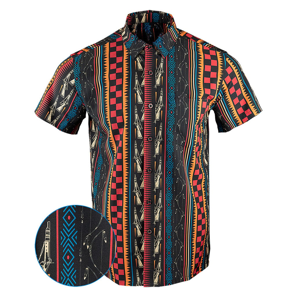 The Tribe Button Down Shirt Concealed Carry Hawaiian Shirt Pro Gun Merch Gun Lovers Gifts -WearandDecor