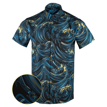 The Kraken Button Down Shirt Tactical Aloha Shirt Gift Ideas For Gun Lovers -WearandDecor