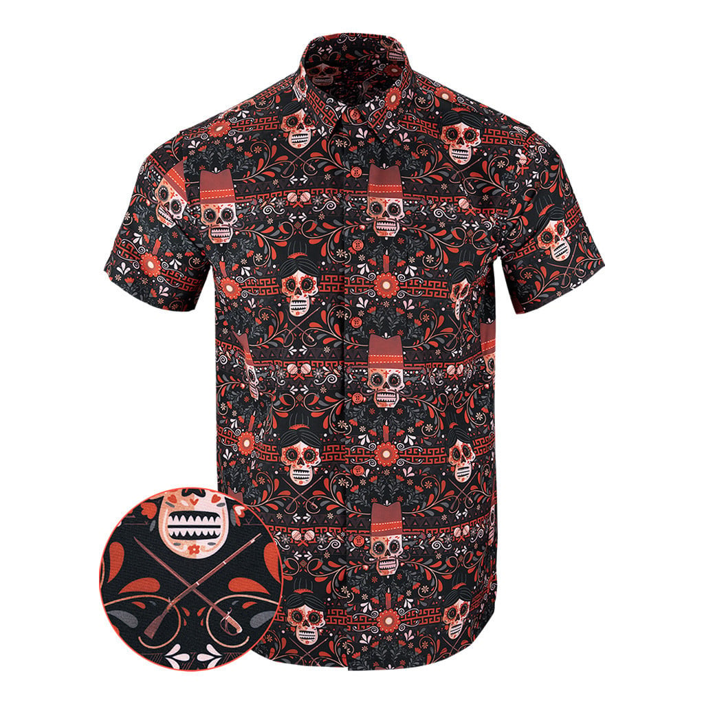 Zaragoza Button Down Shirt Hawaiian Tactical Button Down Dad Christmas Gifts -WearandDecor