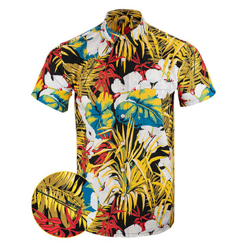 Ventura Button Down Shirt Outdoor Hawaiian Tactical Shirt Gun Lovers Gifts For Men's -WearandDecor