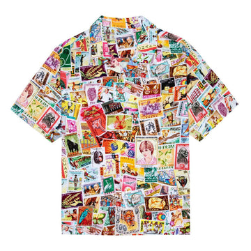 Tyler The Creator Merch Stamps Rayon Hawaiian Shirt Golf Wang Merch Presents For Him -WearandDecor