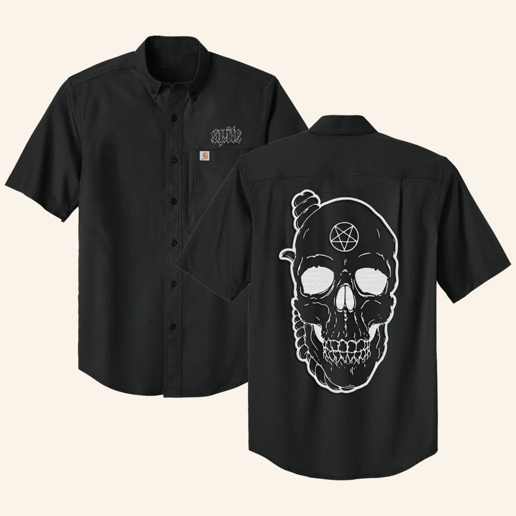 Spite Merch Skull Black Dedication Spite Hawaiian Shirt Unique Gifts For Husband -WearandDecor