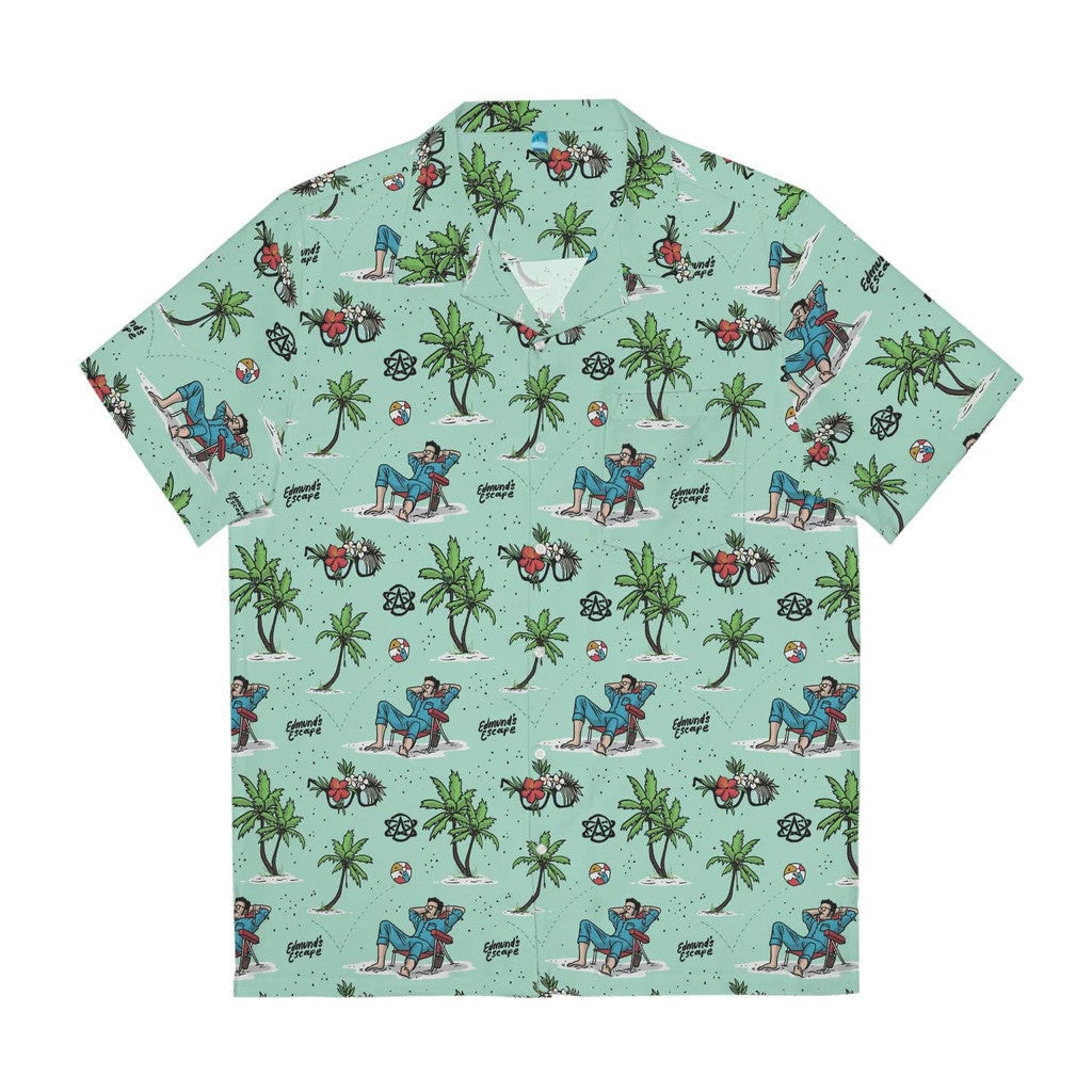 Bad Magic Merch Edmund's Escape Aqua Hawaiian Shirt Gifts For Dudes -WearandDecor