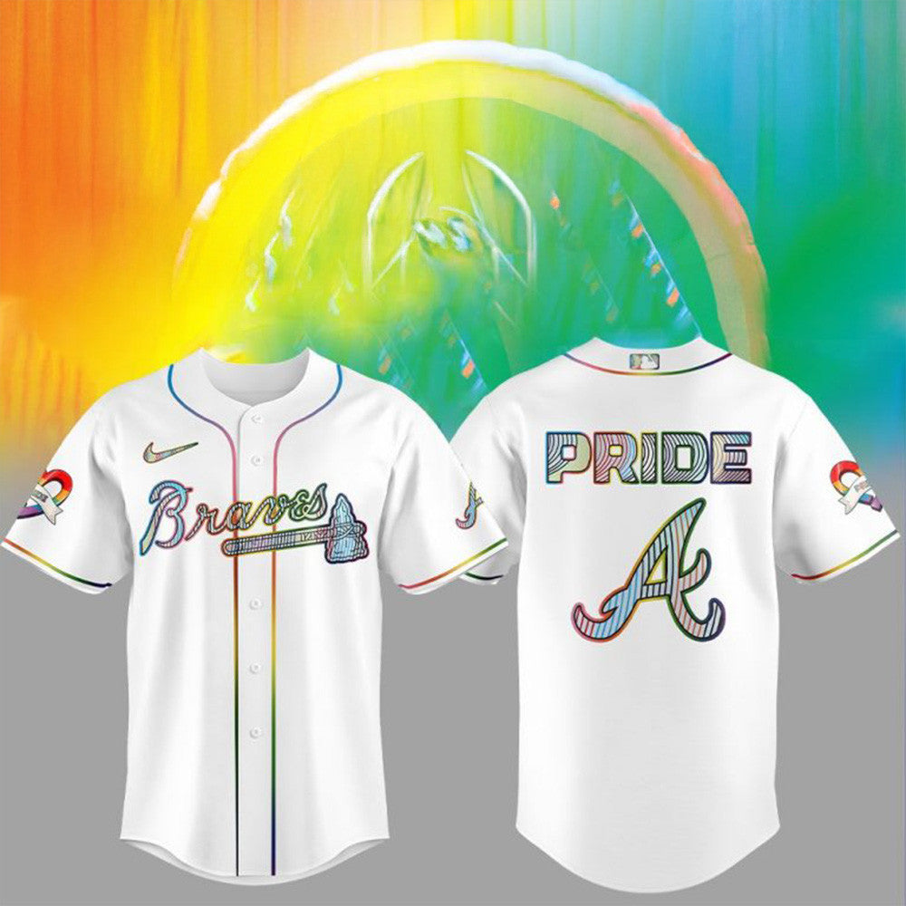Atlanta Braves LGBTQ Pride Night 2026 Jersey Atlanta Braves Merch Fathers Day Presents