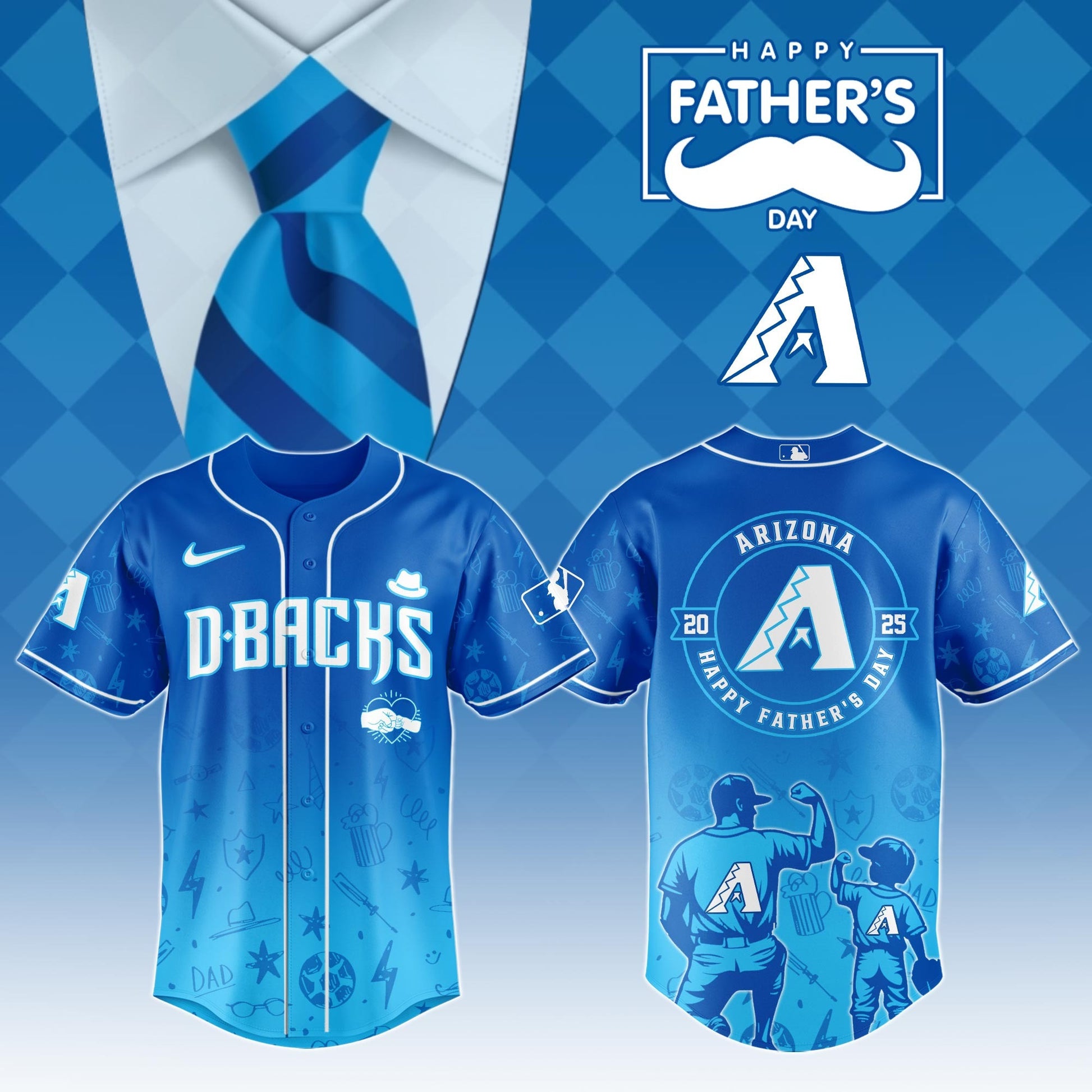 Arizona Diamondbacks Special Father's Day Edition Jersey Arizona Diamondbacks Merch
