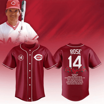Cincinnati Reds x Pete Rose Night Baseball Jersey 2026 Cincinnati Reds Merch Husband Gifts