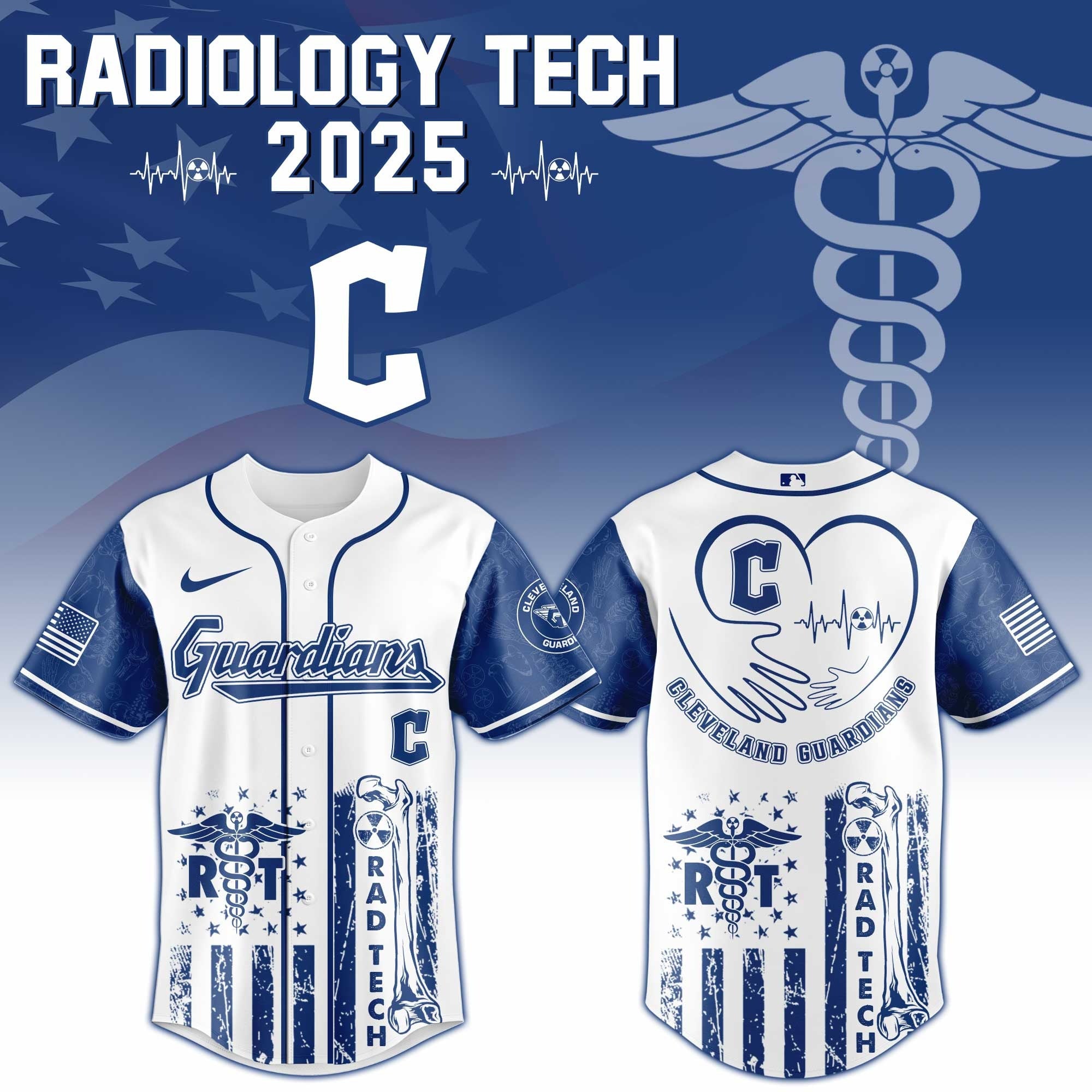 Cleveland Guardians x Radiology Tech Night Exclusive Design Jersey Guardians Merch For Fans