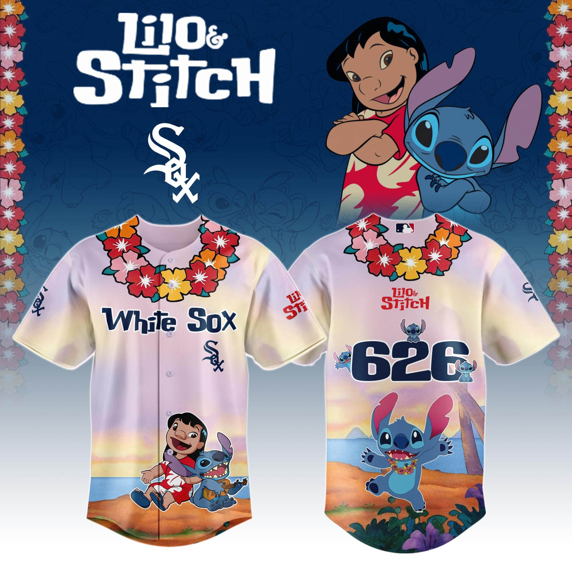 Chicago White Sox x Lilo And Stitch Special Edition Jersey 2026 Chicago White Sox Merch