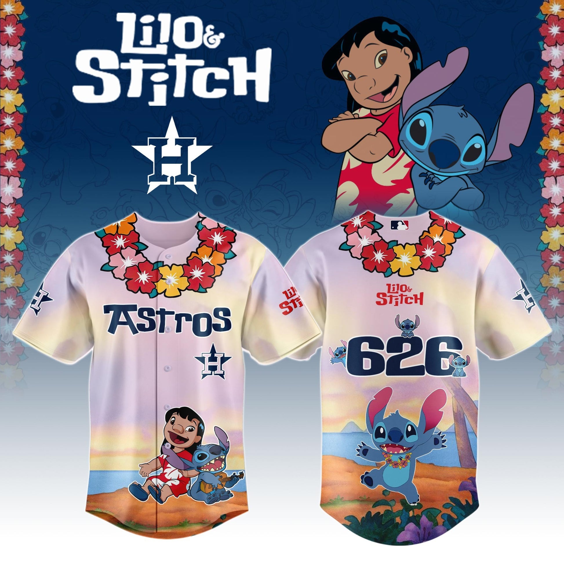Houston Astros x Lilo And Stitch Special Edition Jersey 2026 Houston Astros Merch
