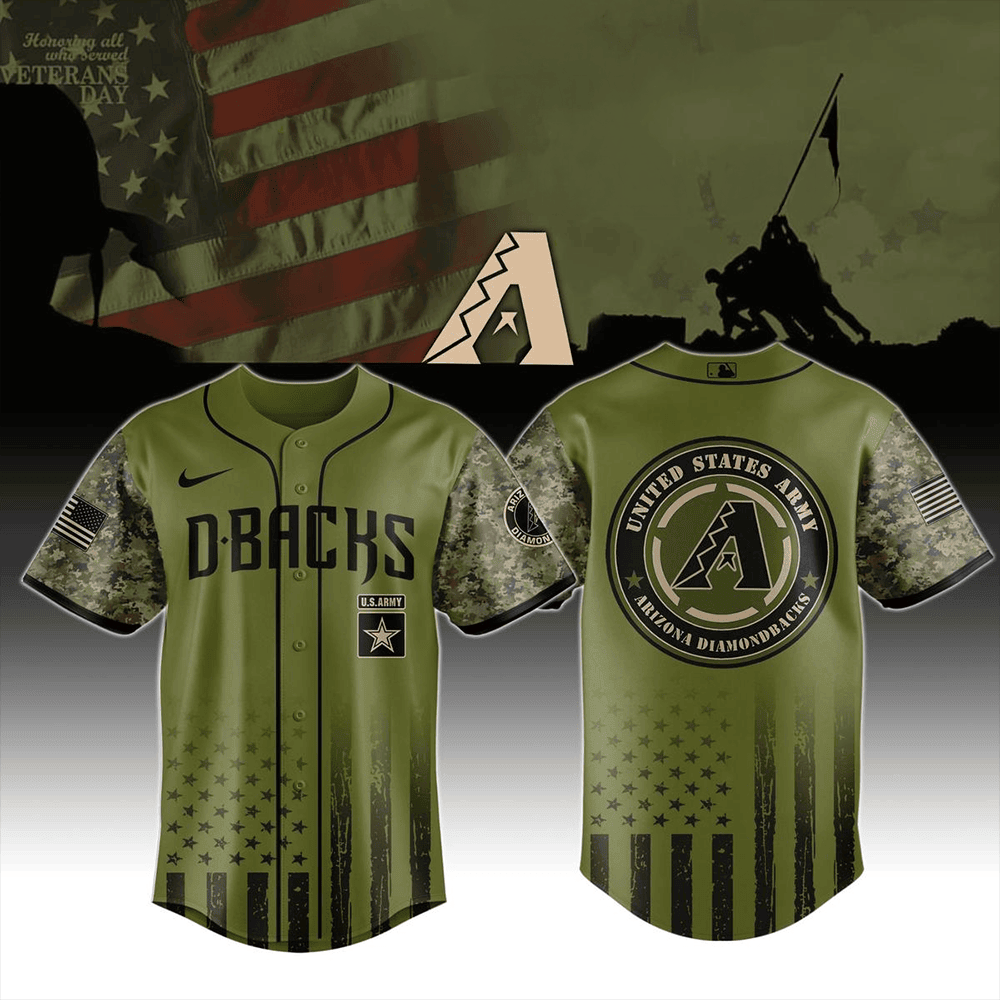 D Backs x United States Army Military Appreciation Night 2026 Baseball Jersey Merch