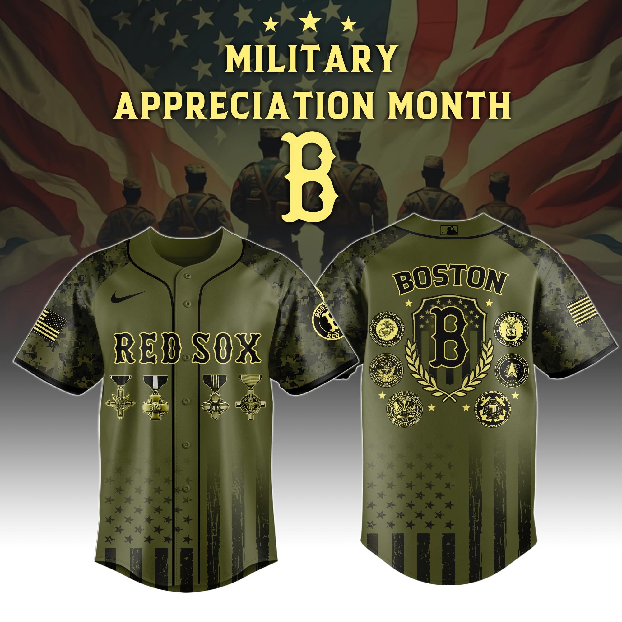 Boston Red Sox x Military Appreciation Month Special Edition Jersey 2026