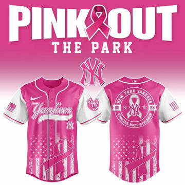 2026 New York Yankees Breast Cancer Awareness Game Night Jersey New York Yankees Merch For Fans