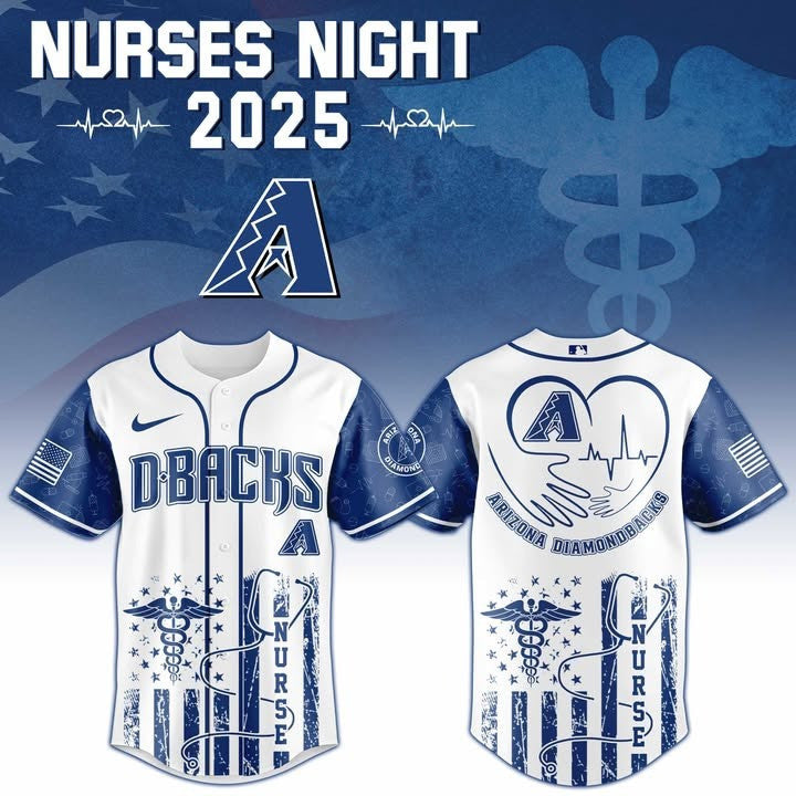 Arizona Diamondbacks x Nurses Night 2026 Baseball Jersey Arizona Diamondbacks Merch Dad Gifts