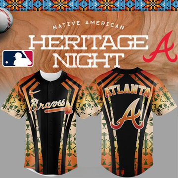 Atlanta Braves Native American Heritage Night 2026 Baseball Jersey Atlanta Braves Merch