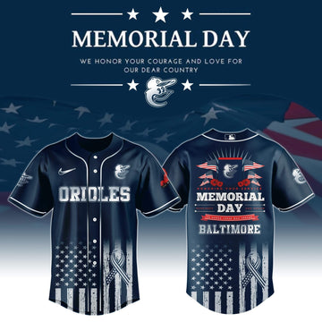 Baltimore Orioles Memorial Day Baseball Jersey 2026 Baltimore Orioles Merch Gifts For Fans