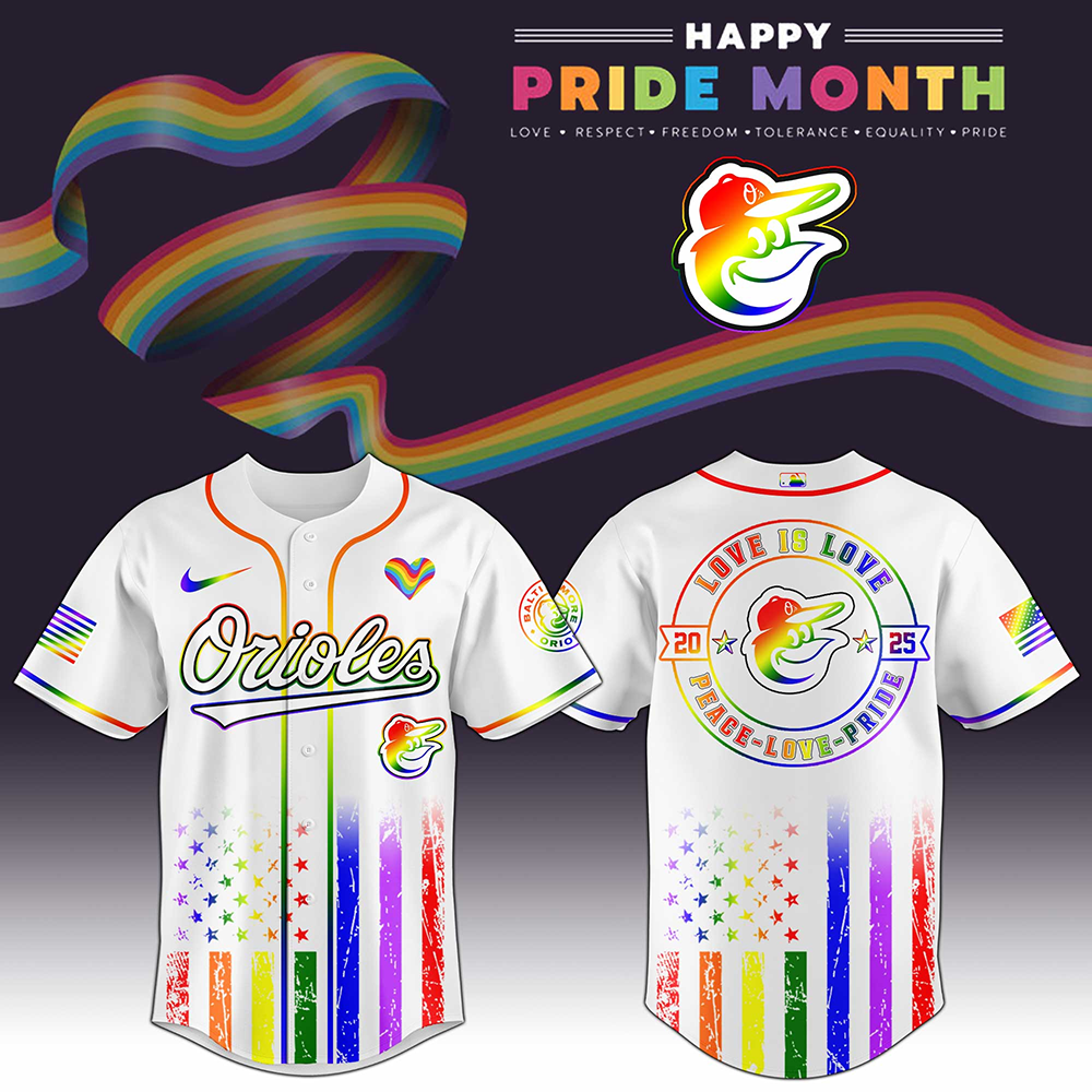 Baltimore Orioles x Happy Pride Month 2026 Baseball Jersey Baltimore Orioles Merch