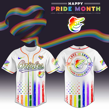 Baltimore Orioles x Happy Pride Month 2026 Baseball Jersey Baltimore Orioles Merch