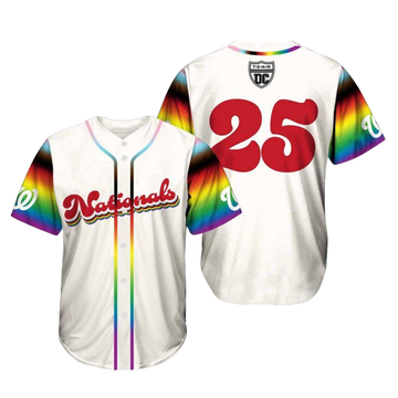 2026 Nationals Night Out LGBTQ Jersey Washington Nationals Merch Baseball Team Gift Ideas
