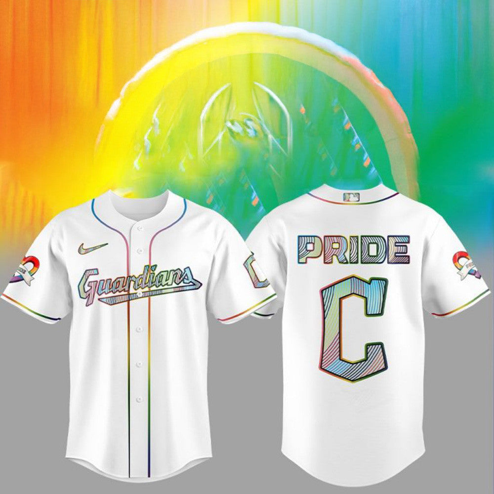 Cleveland Guardians LGBTQ Pride Night 2026 Jersey Cleveland Guardians Merch Step Dad Gifts