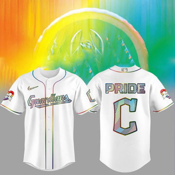 Cleveland Guardians LGBTQ Pride Night 2026 Jersey Cleveland Guardians Merch Step Dad Gifts