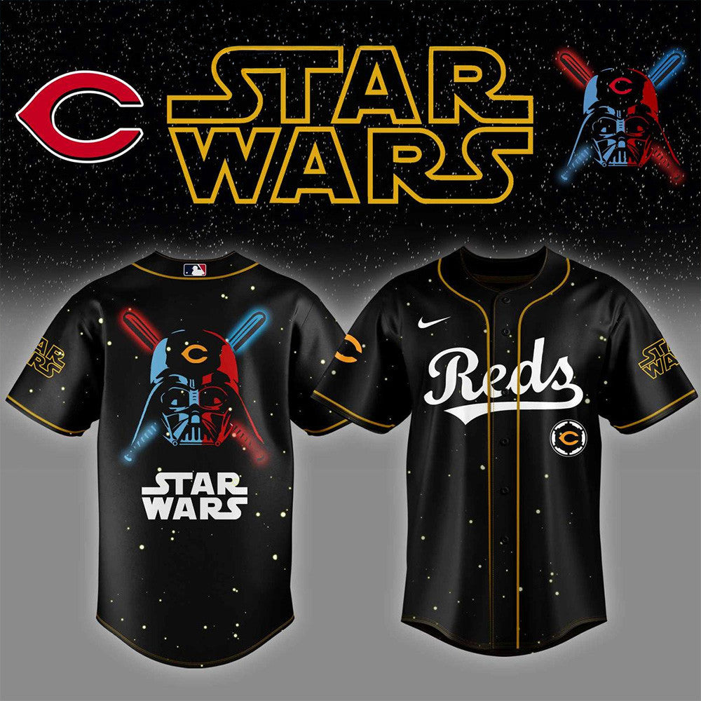 Cincinnati Reds x Star Wars 2026 Baseball Jersey Cincinnati Reds Merch For Fans Dad Gifts
