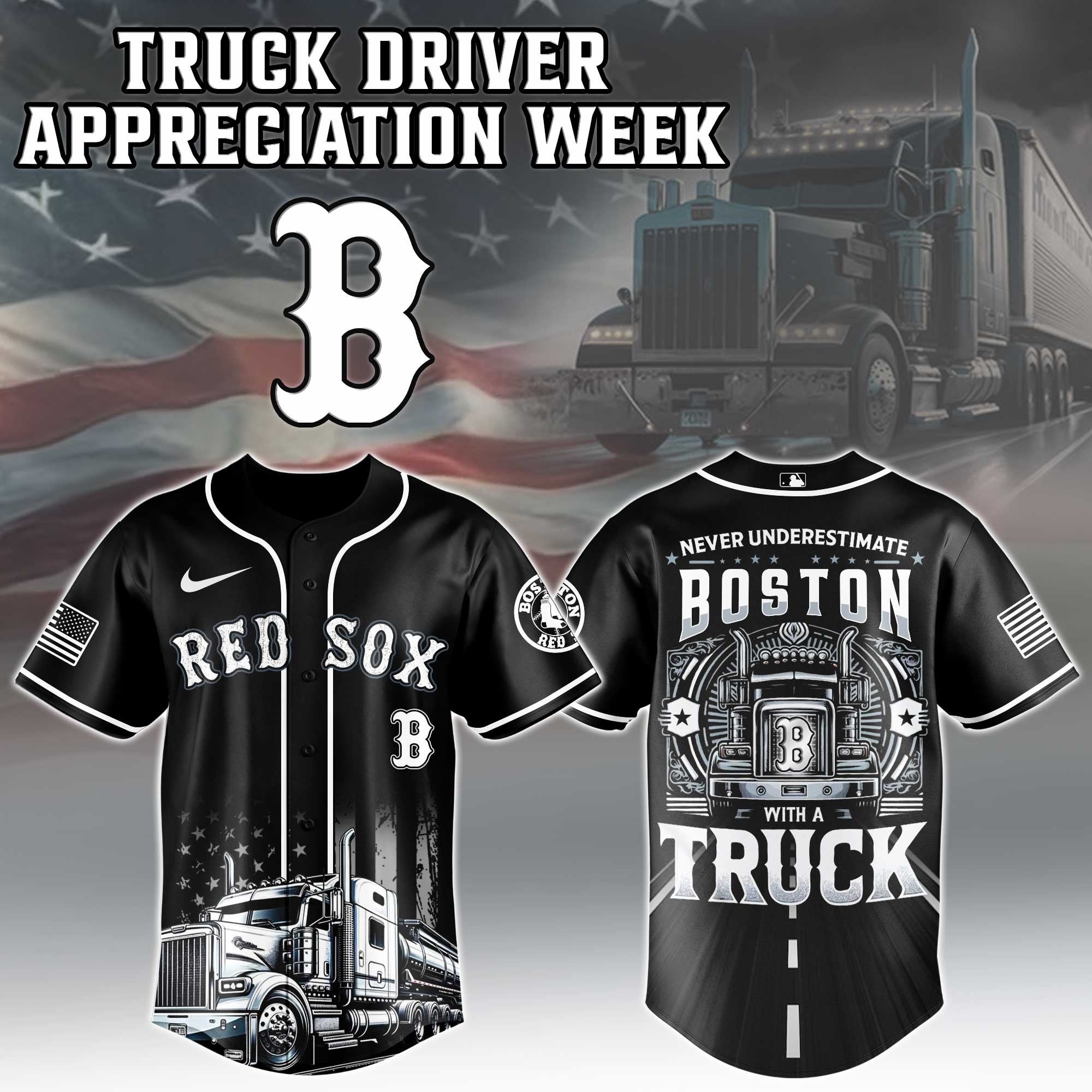 Boston Red Sox X Nation Truck Driver Appreciation Week Edition Jersey 2026