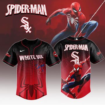 Chicago White Sox x Spider Man Game Night Special Edition Jersey Chicago White Sox Merch
