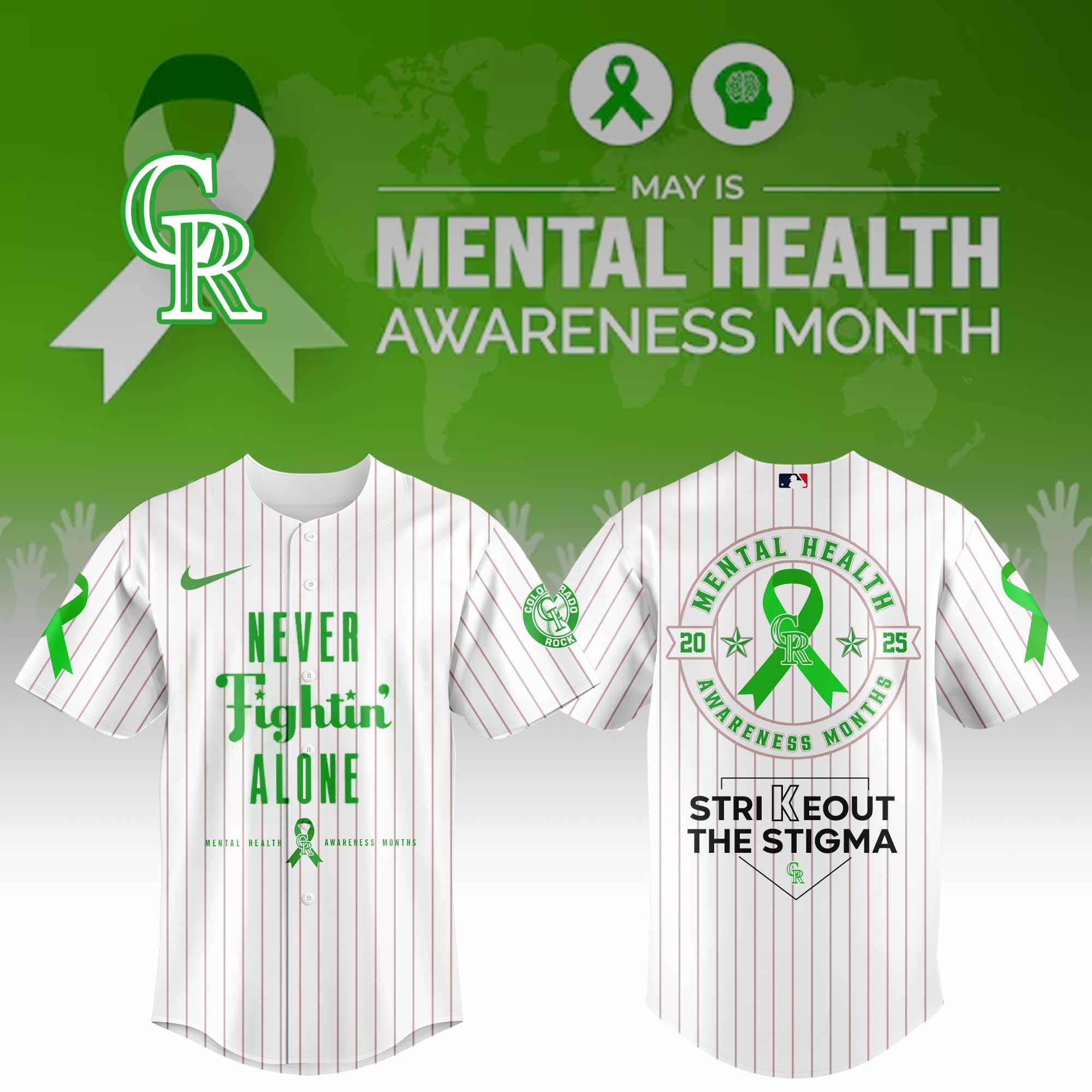 Colorado Rockies Special Mental Health Awareness Week 2026 Jersey Colorado Rockies Merch