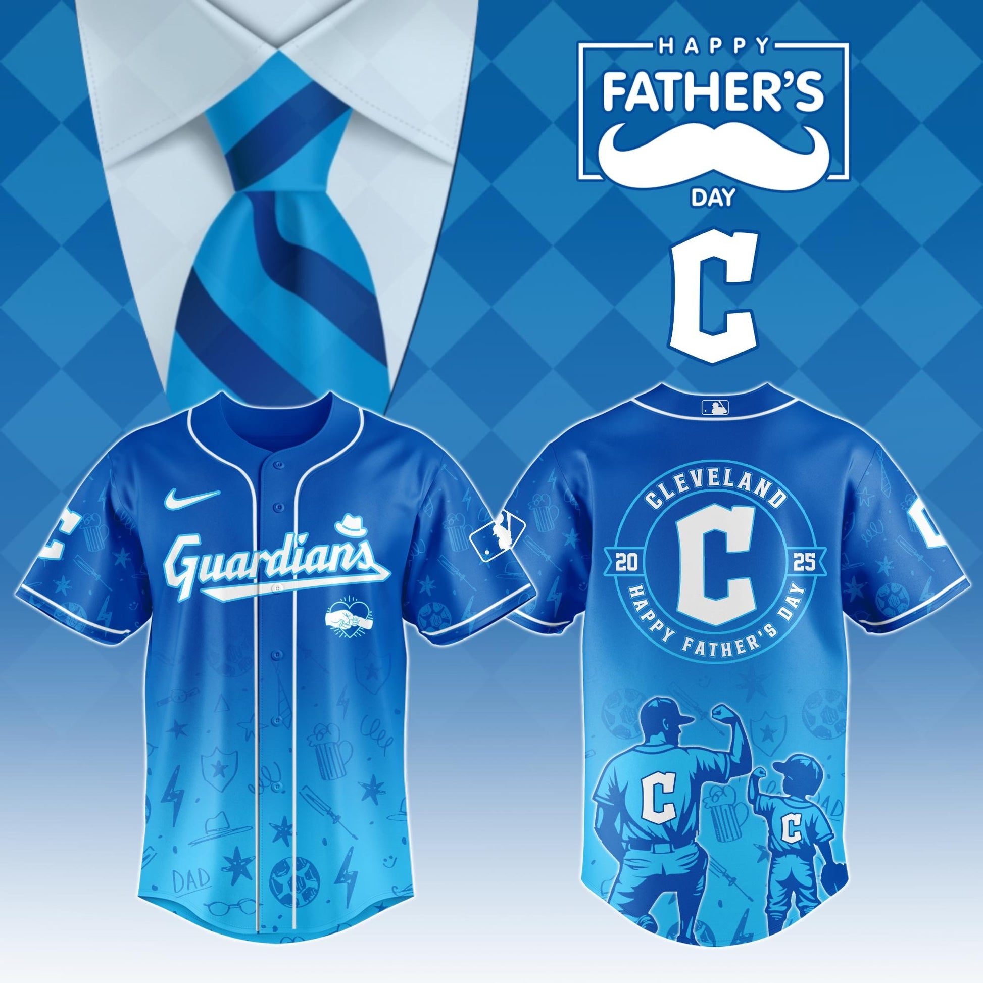 Cleveland Guardians Special Father's Day 2026 Edition Jersey Cleveland Guardians Merch