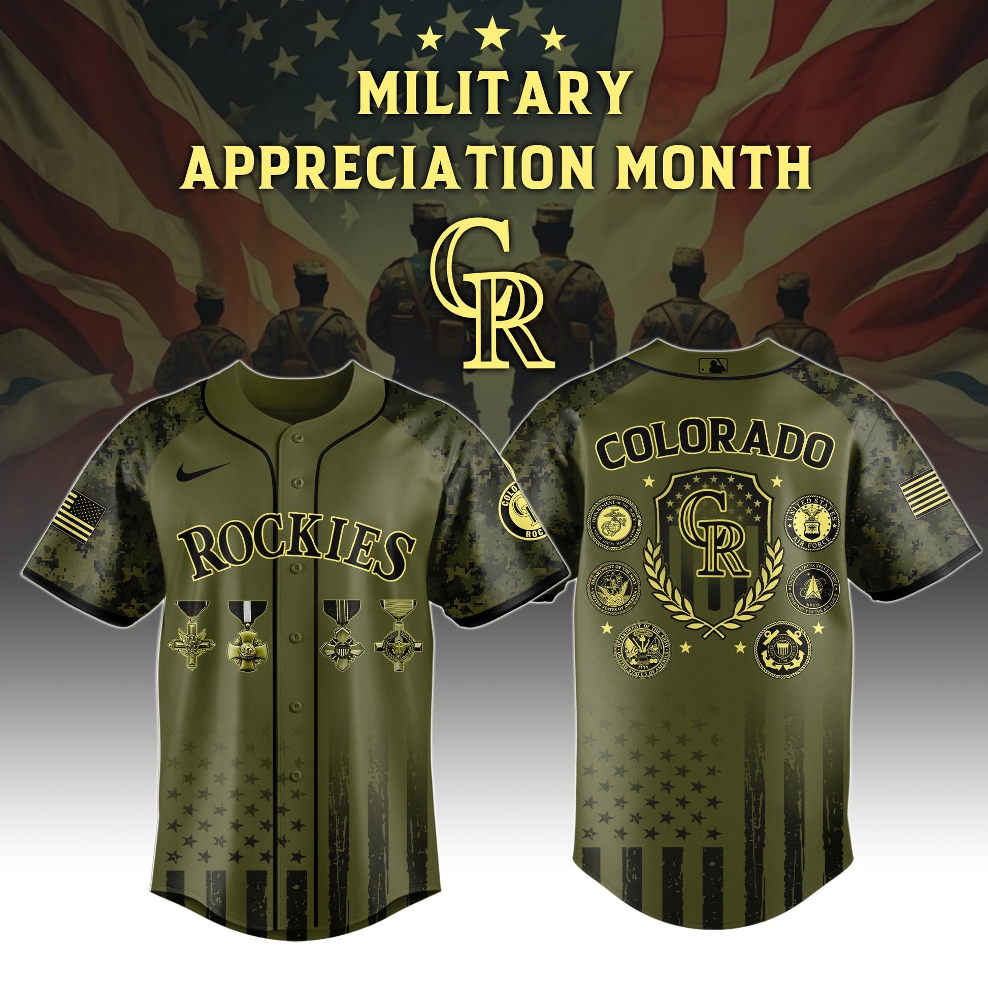 Colorado Rockies x Military Appreciation Month Special Edition Jersey 2026