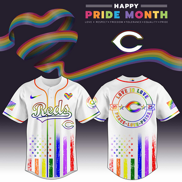 Cincinnati Reds x Happy Pride Month 2026 Baseball Jersey Cincinnati Reds Merch Husband Gifts