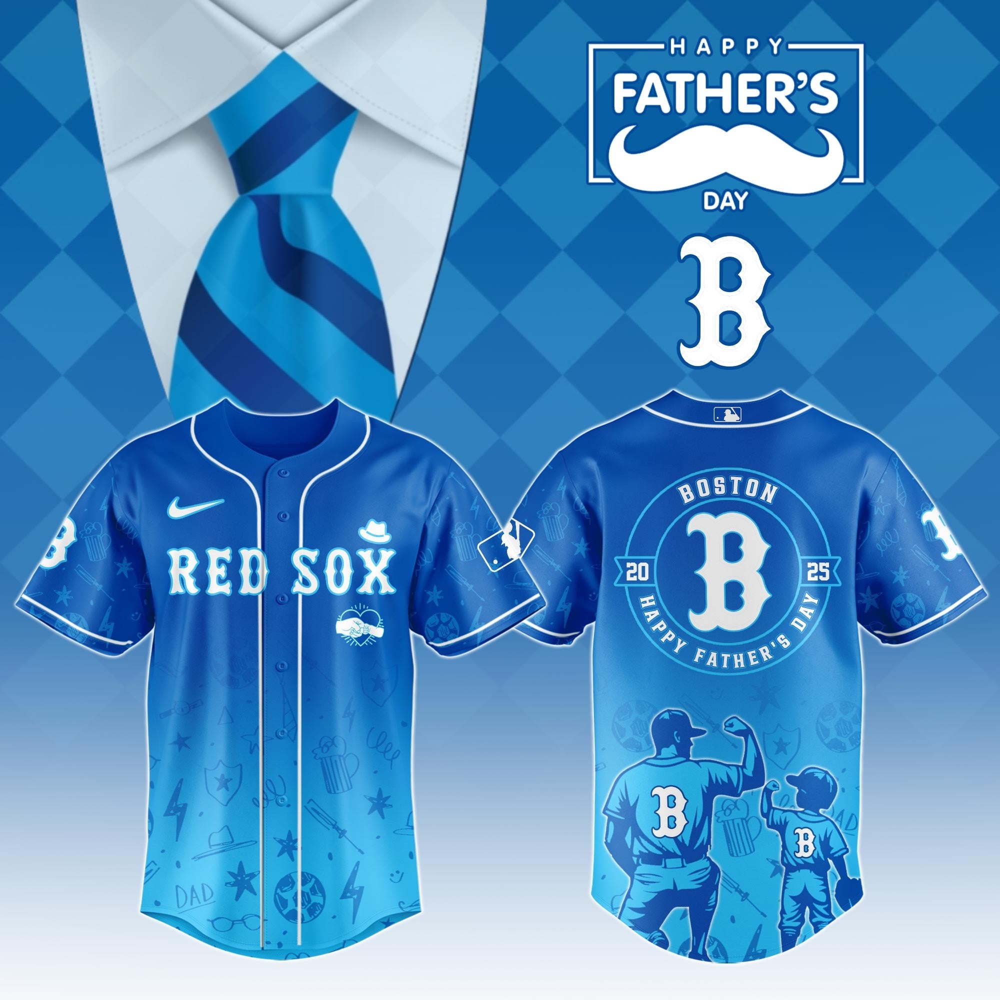 Boston Red Sox Special Father's Day 2026 Edition Jersey Boston Red Sox