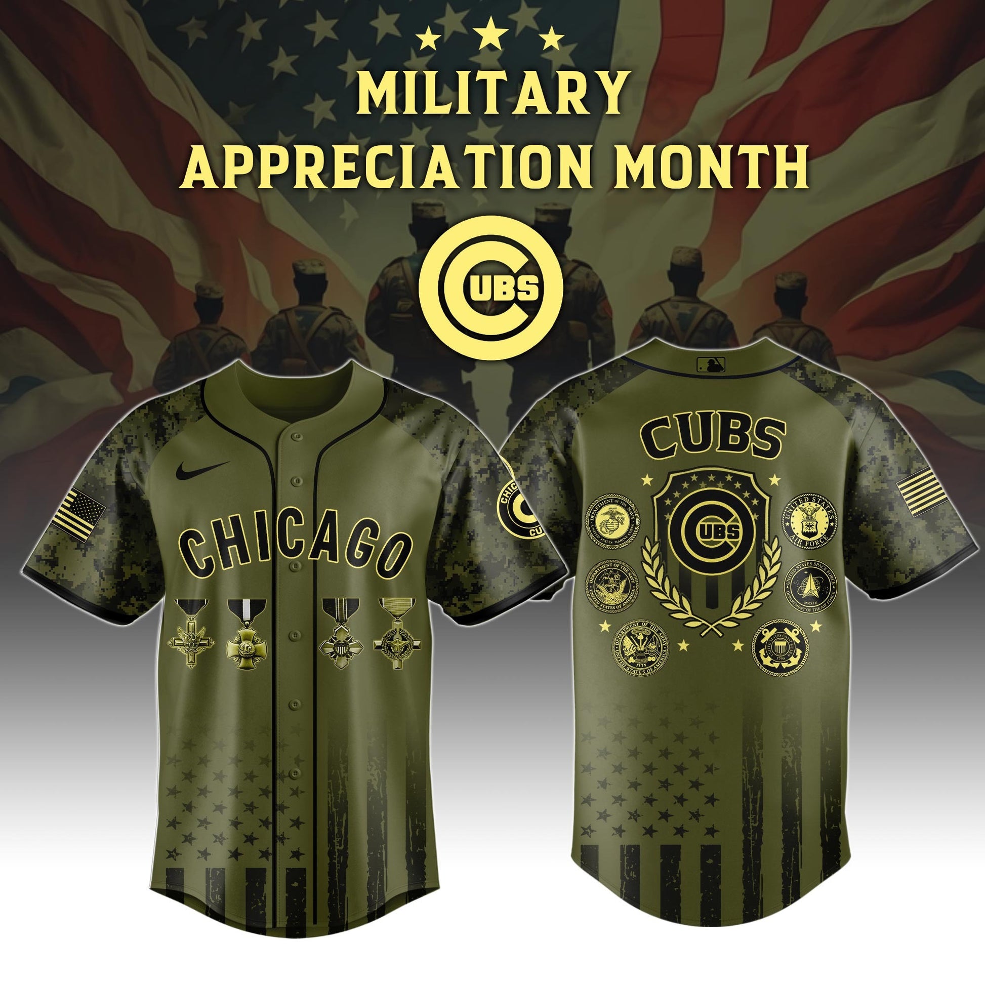 Chicago Cubs x Military Appreciation Month Special Edition Jersey 2026
