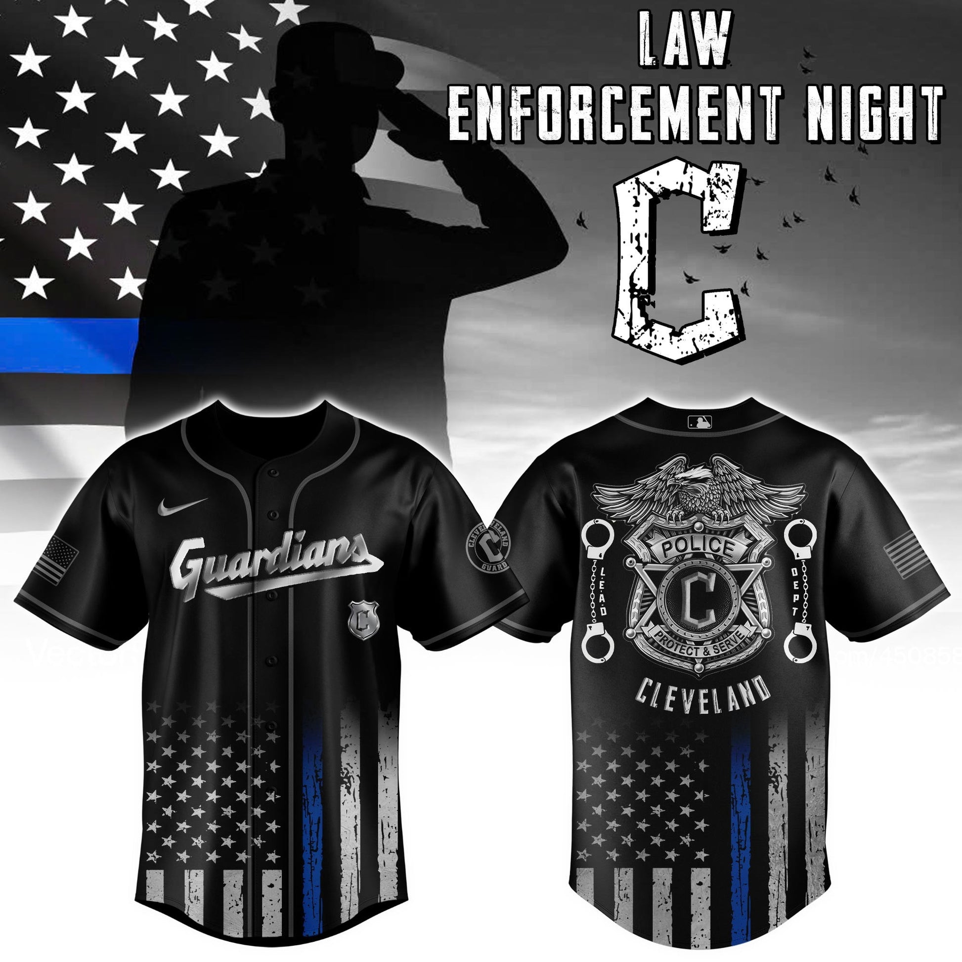 Cleveland Guardians x Law Enforcement Night Edition Jersey 2026
