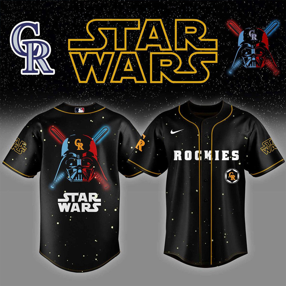 Colorado Rockies x Star Wars 2026 Baseball Jersey Colorado Rockies Merch Fathers Day Gifts