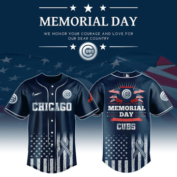 Chicago Cubs Memorial Day 2026 Special Baseball Jersey Chicago Cubs Merch Dad Fathers Day Gifts