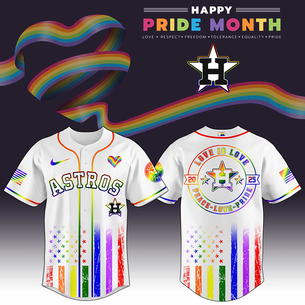 Houston Astros x Happy Pride Month 2026 Baseball Jersey Houston Astros Merch Gifts For Dad